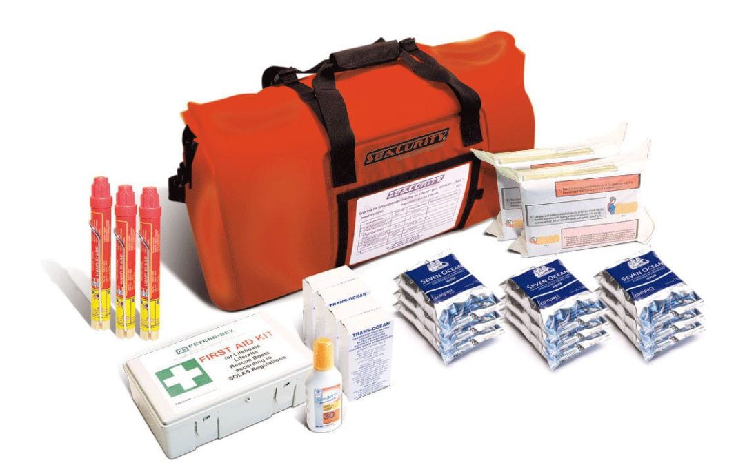 MATERIAL DE SALVAMENTO DO PACOTE DE EMERGÊNCIA